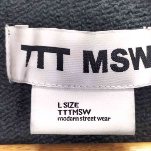 ティーモダンストリートウエア TTT_MSW 25SS Logo Zipup Hoodie ロゴ ジップアップ フーディ メンズ L