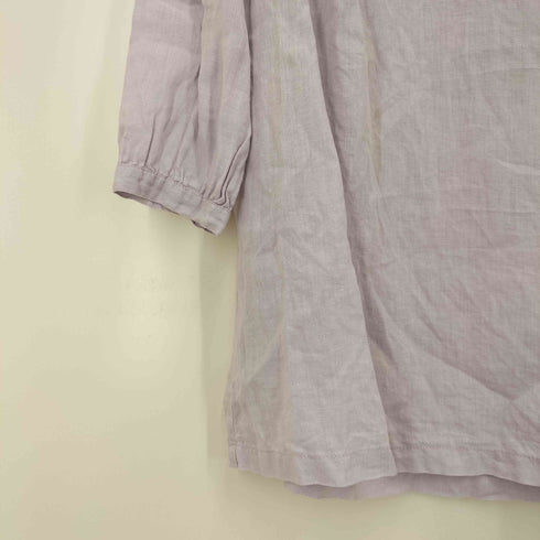 フォグリネンワーク fog linen work リネン100 スキッパー ボウタイブラウス レディース