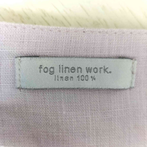 フォグリネンワーク fog linen work リネン100 スキッパー ボウタイブラウス レディース