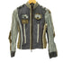 ERICOT CHIC スタンドカラージップアップジャケットクレイジーパターン レディース US:6