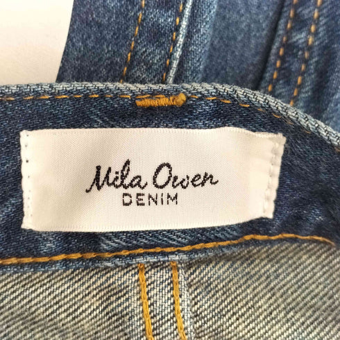 ミラオーウェン Mila Owen 25aw センタープレス裾段差デニムパンツ レディース JPN:2