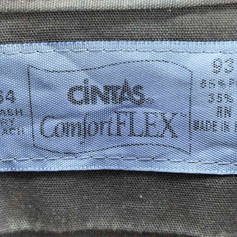 シンタス CINTAS 企業ロゴ ワッペン 半袖 ワークシャツ メンズ XL-SS