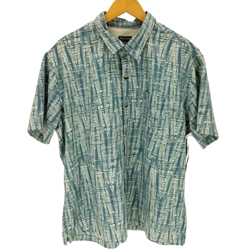 ヴァンヒューゼン VAN HEUSEN 総柄 ボックス ポケット 半袖 シャツ メンズ XL