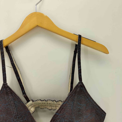 アメリヴィンテージ Ameri VINTAGE FAKE DENIM LACE BUSTIER レディース FREE