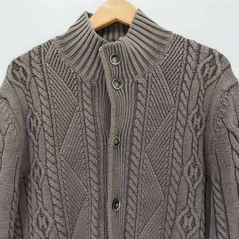 ヘンリーコットンズ Henry Cottons スタンドカラー ケーブルニットジャケット メンズ JPN:XL