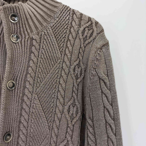 ヘンリーコットンズ Henry Cottons スタンドカラー ケーブルニットジャケット メンズ JPN:XL