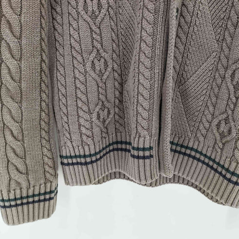 ヘンリーコットンズ Henry Cottons スタンドカラー ケーブルニットジャケット メンズ JPN:XL