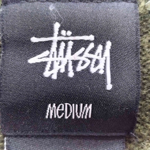 ステューシー Stussy ラムウール エルボーパッチ クルーネック ニット メンズ M