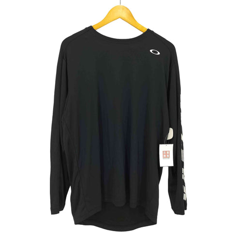 オークリー OAKLEY 25AW Slant Logo Print L/S Tee 12.0 オーバルロゴ プリント Tシャツ メンズ import:L