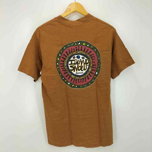 80-90S ISLAND SNOW オールドサーフ 両面 プリント Tシャツ シングルステッチ メンズ import:M