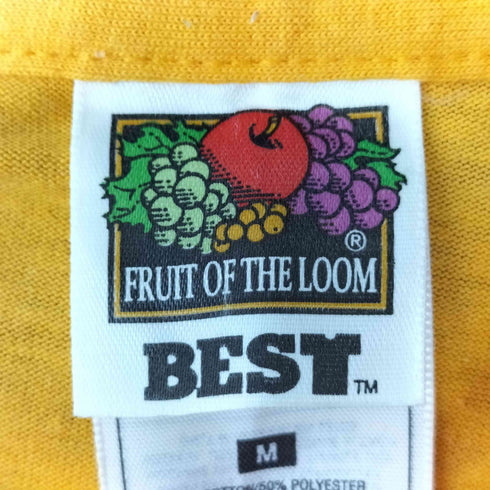 ユーエスネイビー U.S.NAVY 90S USA製 FRUIT OF THE ROOM ボディ SEABEES ロゴ プリント Tシャツ メンズ import:M