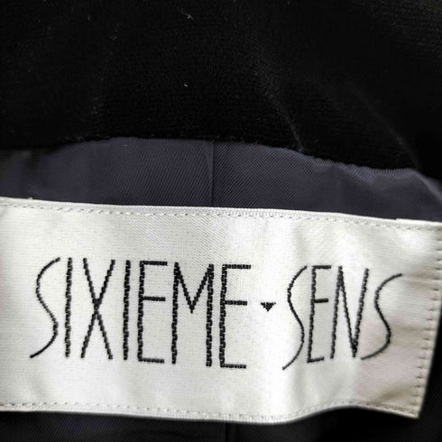 SIXIEME SENS シックスセンス 金ボタン ベロア テーラードジャケット レディース 9