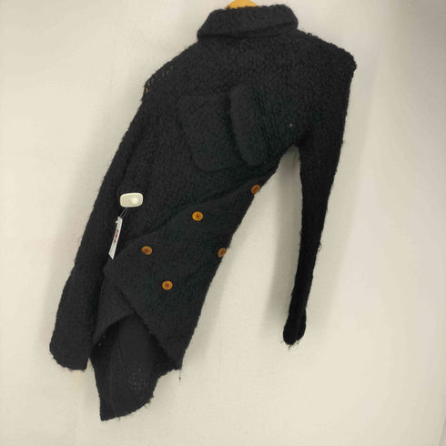 コムデギャルソン COMME des GARCONS ねじれ期 モヘヤ混 変形コート レディース JPN:S