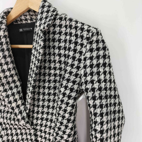ザラ ZARA ブレザー ツイードミニワンピース レディース import:XS