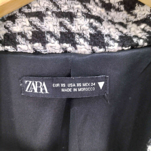 ザラ ZARA ブレザー ツイードミニワンピース レディース import:XS