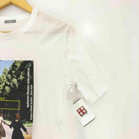 Dw2R センソユニコ フォトプリント テールカット クルーネック 半袖 Tシャツ メンズ JPN:M