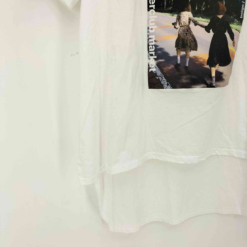 Dw2R センソユニコ フォトプリント テールカット クルーネック 半袖 Tシャツ メンズ JPN:M