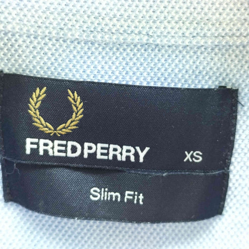 フレッドペリー FRED PERRY Slim Fit ロゴ 刺繍 ワンポケット 鹿の子 ポロシャツ メンズ XS