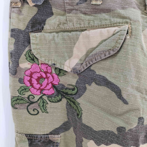 スタニングルアー Stunning Lure 花刺繍 フラワー 迷彩 カーゴパンツ Y2K レディース JPN:34