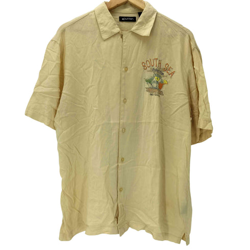 ピューリタン PURITAN 90S 開襟レーヨンシャツ 両面プリント メンズ import:M