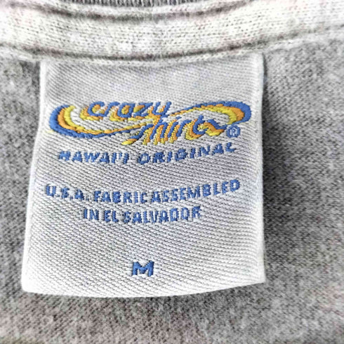 クレイジーシャツ CRAZY SHIRTS DRAGON ドラゴン ピグメント 加工 Tシャツ メンズ import:M