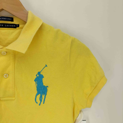 ラルフローレン RALPH LAUREN ビックポニー 3ナンバー刺繍 鹿の子 S/S ポロシャツ レディース import:S