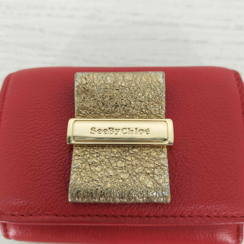 シーバイクロエ SEE BY CHLOE レザー 三つ折り財布 レディース