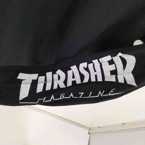 スラッシャーマガジン THRASHER MAGAZINE SKATE AND DESTROY ロゴ プリント L/S Tシャツ メンズ import:L