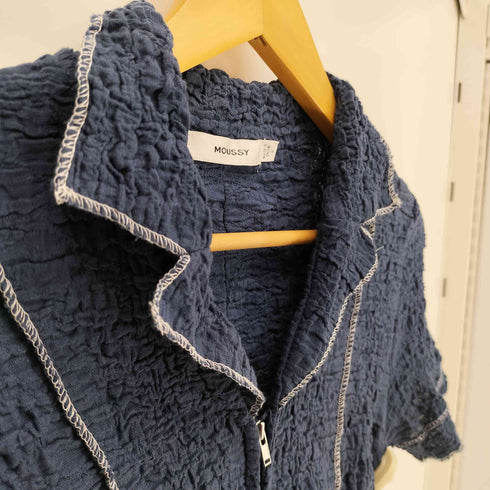 マウジー moussy 24SS BICOLOR LINE ZIP ブラウス レディース FREE