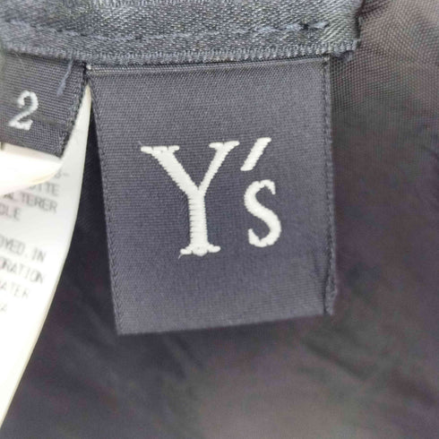 ワイズ Ys 15ss 特大安全ピン コットン アシンメトリー フーデット ポンチョ レディース JPN:2