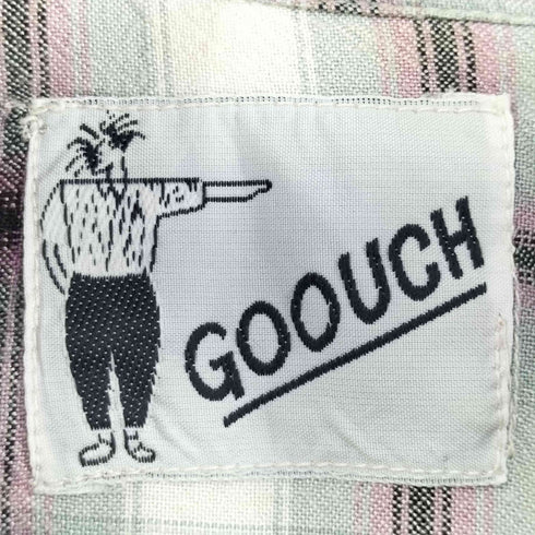 グーチ GOOUCH 80S レーヨン オンブレチェック シャツ メンズ import:M