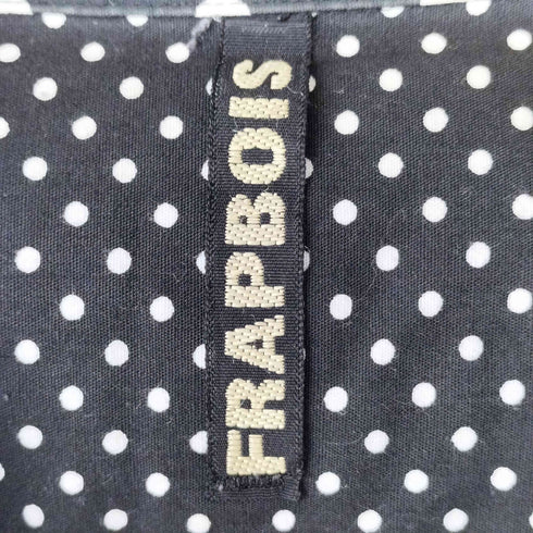 フラボア FRAPBOIS クレイジーパターン ドット 切り替え シャツ レディース JPN:2
