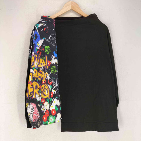 ニーアクロージング NIER CLOTHING アシンメトリープリント 長袖 Tシャツ メンズ