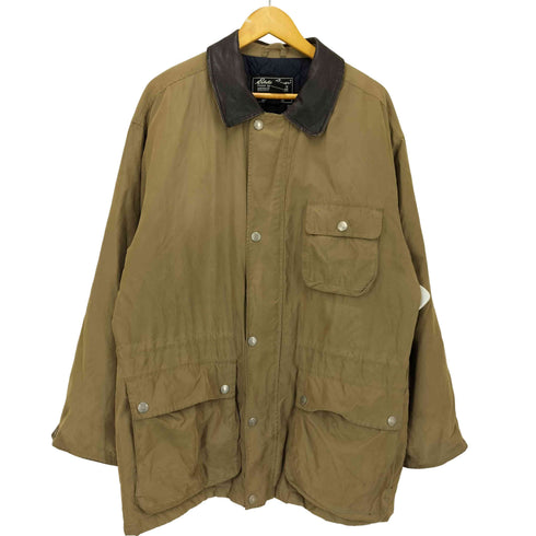 エディーバウアー Eddie Bauer 90-00S 襟レザー 中綿 ハンティング ジャケット メンズ import:M