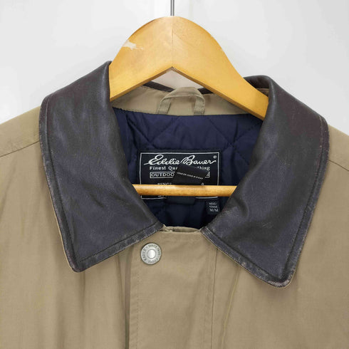エディーバウアー Eddie Bauer 90-00S 襟レザー 中綿 ハンティング ジャケット メンズ import:M