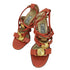 ジャンニヴェルサーチ GIANNI VERSACE ヒール サンダル レディース EUR:36
