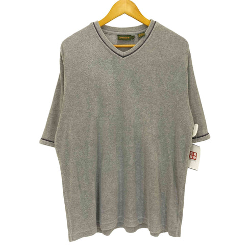 ティンバーランド Timberland 90-00S 香港製 パイル Vネック ビッグ Tシャツ メンズ import:L