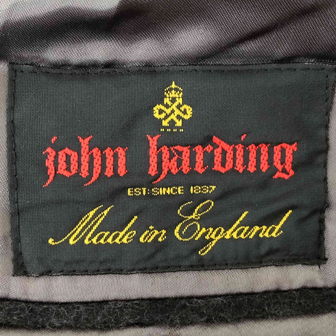 John Harding 英国製 CASHMERE 100% カシミヤ ダブル チェスターコート メンズ L