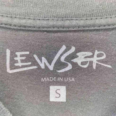 LEWSER USA製 刺繍クルーネックTシャツ メンズ import:S