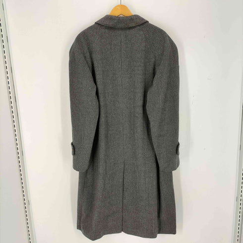 Magnifique CASHMERE 100% カシミヤ グレンチェック ステンカラーコート メンズ L