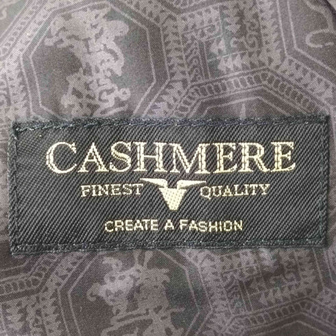 Magnifique CASHMERE 100% カシミヤ グレンチェック ステンカラーコート メンズ L