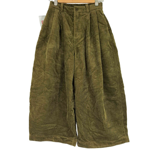 HZH DESIGN 2タック コーデュロイ クロップドパンツ レディース JPN:S