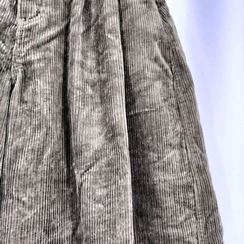 HZH DESIGN 2タック コーデュロイ クロップドパンツ レディース JPN:S