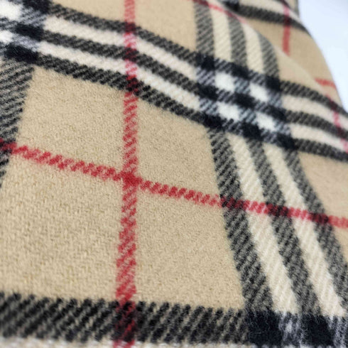 バーバリーズ BURBERRYS 90S ノバチェック ロゴ刺繍 ウール マフラー レディース