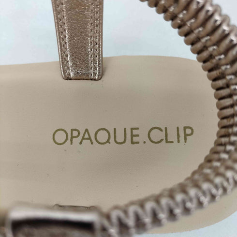 オペークドットクリップ OPAQUE.CLIP ビジューストラップサンダル レディース M