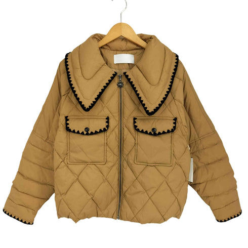 la pomme petit ラポミ プチ キルティング スカラップ 中綿ジャケット レディース import:M