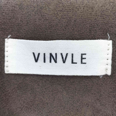 VINVLE スエードライクフーデッドブルゾン レディース