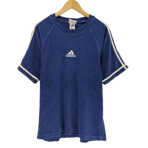 アディダス adidas 90s 万国旗タグ 3ライン ワンポイント クルーネックTシャツ メンズ import:M