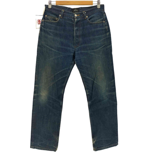 アーペーセー A.P.C. 90-00S 日本製 デイイーストバイウエスト期 赤耳 ウォッシュドデニムパンツ メンズ 32