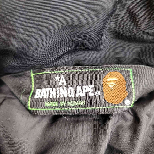 アベイシングエイプ A BATHING APE ファー付き スナップボタン ダウンジャケット メンズ import:S